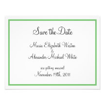 Reserva verde del esquema las invitaciones de la f comunicados personales 