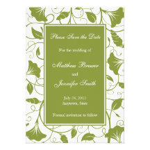 Reserva verde y del blanco las invitaciones del bo anuncios  