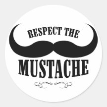 Respete a los pegatinas del bigote $9,95 (20 paque