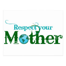 Respete a su madre tarjetas postales