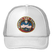Respete 'al oficial de policía de Stache Gorro De Camionero
