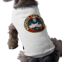 Respete 'al oficial de policía de Stache Ropa De Perro