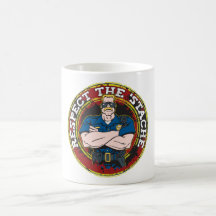 Respete 'al oficial de policía de Stache Taza