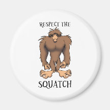 RESPETE EL SQUATCH IMÁN DE NEVERA