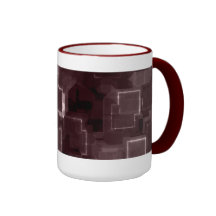 Resplandor cibernético marrón tazas