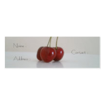 resplandor de la cereza tarjeta personal