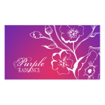 resplandor de la púrpura 311-Lush Plantillas De Tarjeta De Negocio