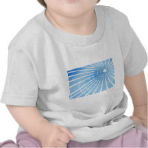 Resplandor de los azules claros camisetas