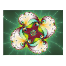 Resplandor de Subltle - arte del fractal Postales