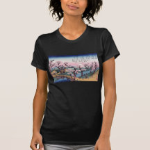 Resplandor de tarde en el puente de Koganei, Ando  Camiseta