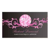 resplandor del diamante 311-Pink Tarjetas De Visita
