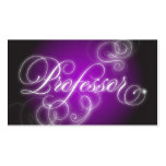 Resplandor elegante del Flourish de la tarjeta del Plantillas De Tarjetas Personales