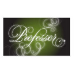 Resplandor elegante del Flourish de la tarjeta del Plantilla De Tarjeta Personal