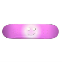Resplandor feliz de la cara de Bubblegum Tabla De Skate