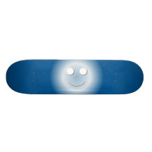 Resplandor feliz de la cara del océano patinetas personalizadas