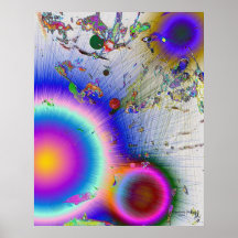 Resplandor solar, firma del arte poster