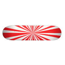 Resplandor solar rojo tablas de skate
