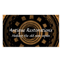 Restauración antigua de las tarjetas de visita de 