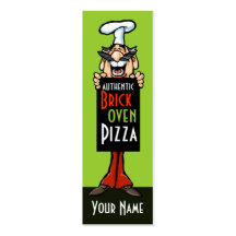 Restaurante del italiano del cocinero de la pizzer tarjetas de negocios