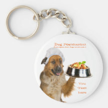 Restaurante del perro llaveros personalizados