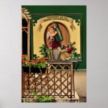 Restaurante en el poster de Montmartre París