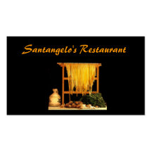 Restaurante italiano plantilla de tarjeta de negocio