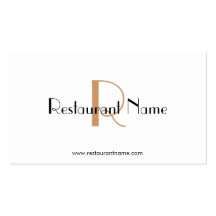 Restaurante - tarjetas de visita