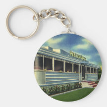 Restaurantes retros clásicos del vintage, comensal llavero
