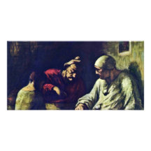 Resto de juglares de Daumier Honoré Plantilla Para Tarjeta De Foto