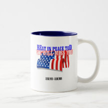 Resto en la paz Ted Kennedy Tazas De Café