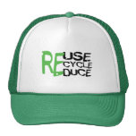 Resue recicla reduce gorras