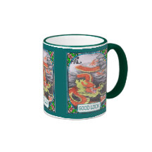 Resuelva el dragón chino tazas de café