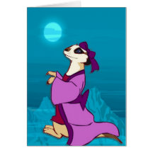 Resuelva los meerkats, yo aman el claro de luna tarjetas