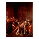 Resurrección de Lazarus por Caravaggio Tarjetas Postales
