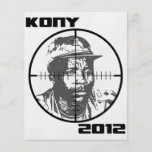 Retículos 2012 de la blanco de Kony José Kony Tarjeta Publicitaria