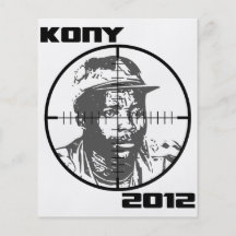 Retículos 2012 de la blanco de Kony José Kony Tarjeta Publicitaria