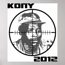 Retículos 2012 de la blanco de Kony José Kony Posters