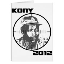 Retículos 2012 de la blanco de Kony José Kony Felicitación