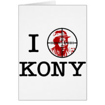 Retículos 2012 de la blanco de Kony José Kony Felicitación
