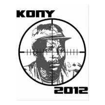 Retículos 2012 de la blanco de Kony José Kony Tarjeta Postal