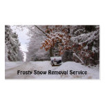 Retirada de la nieve tarjetas de visita