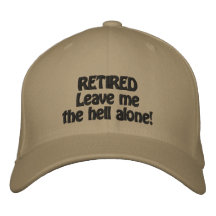Retirado Gorra Bordada
