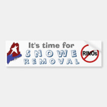 Retiro de Snowe Etiqueta De Parachoque