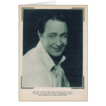 Retrato 1929 del azul de Monte Felicitación