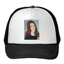 Retrato abstracto gorras de camionero
