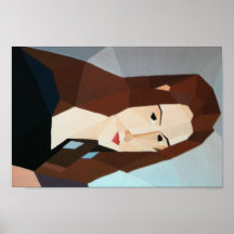 Retrato abstracto posters