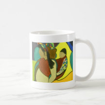 Retrato al sudoeste de la madre del nativo america tazas de café
