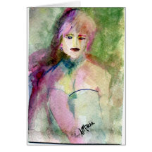 Retrato caprichoso de Lady Di Felicitacion