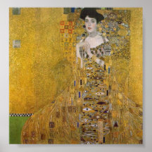 Retrato de Adela Bloch-Bauer de Gustavo Klimt Poster