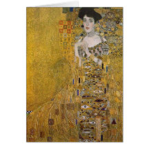 Retrato de Adela Bloch-Bauer de Gustavo Klimt Tarjetón